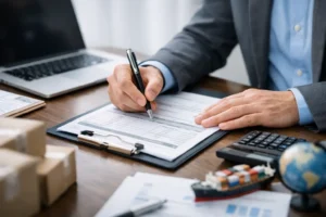 Guia de como preencher fatura comercial