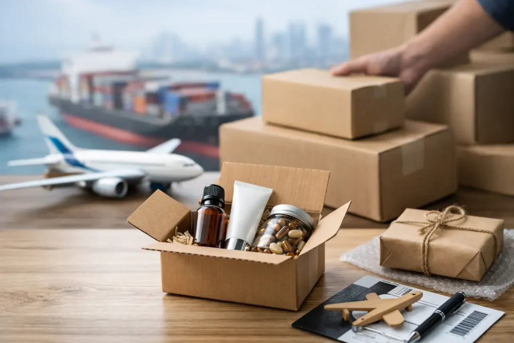 Como enviar amostras comerciais para o exterior