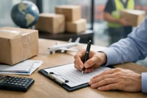 Como preencher declaração aduaneira courier