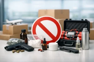 Quais itens são proibidos no courier?