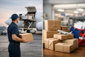 Courier internacional vs frete postal