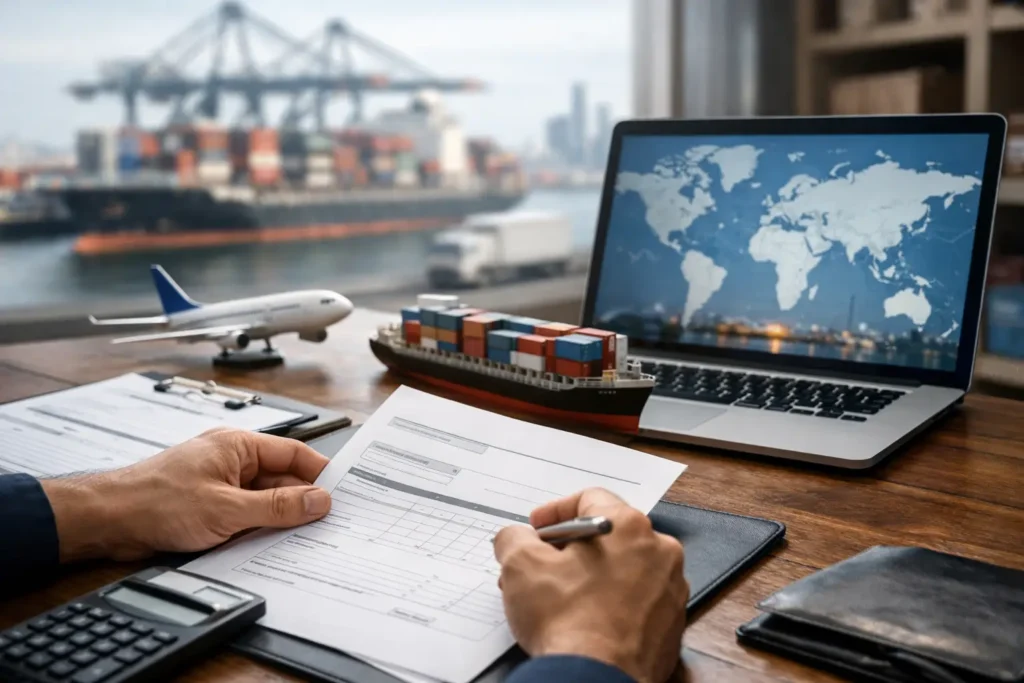 Como preencher invoice para exportação