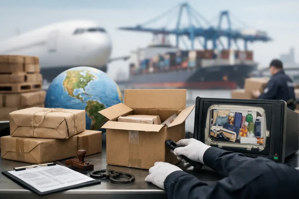Restrições alfandegárias no envio internacional